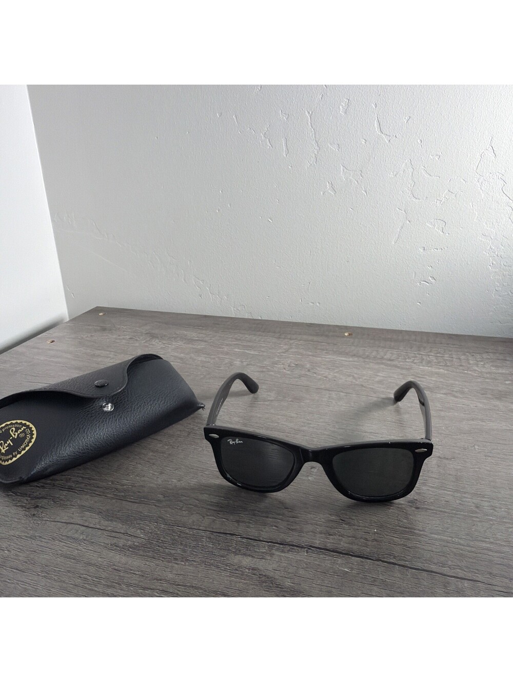 Ray-Ban Wayfarer Evolve Sunglasses RB 2140 901/5F Black CHEW MARKS